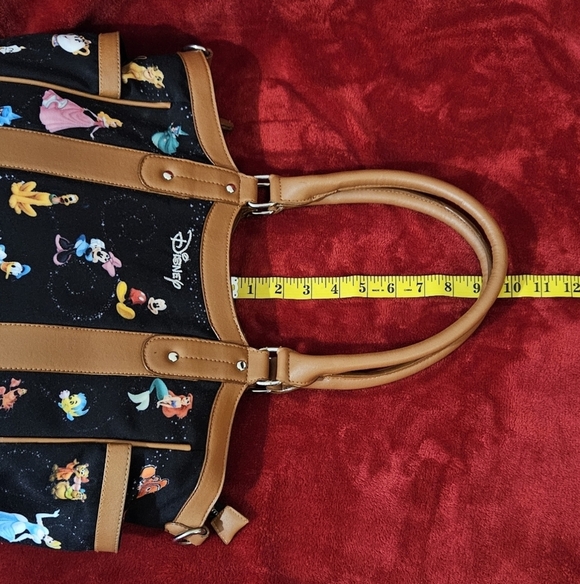 Disney Character Print Black and Tan Women's Bag - Picture 6 of 10
